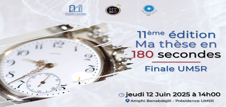 « Ma thèse en 180 secondes » à l’Université Mohammed V