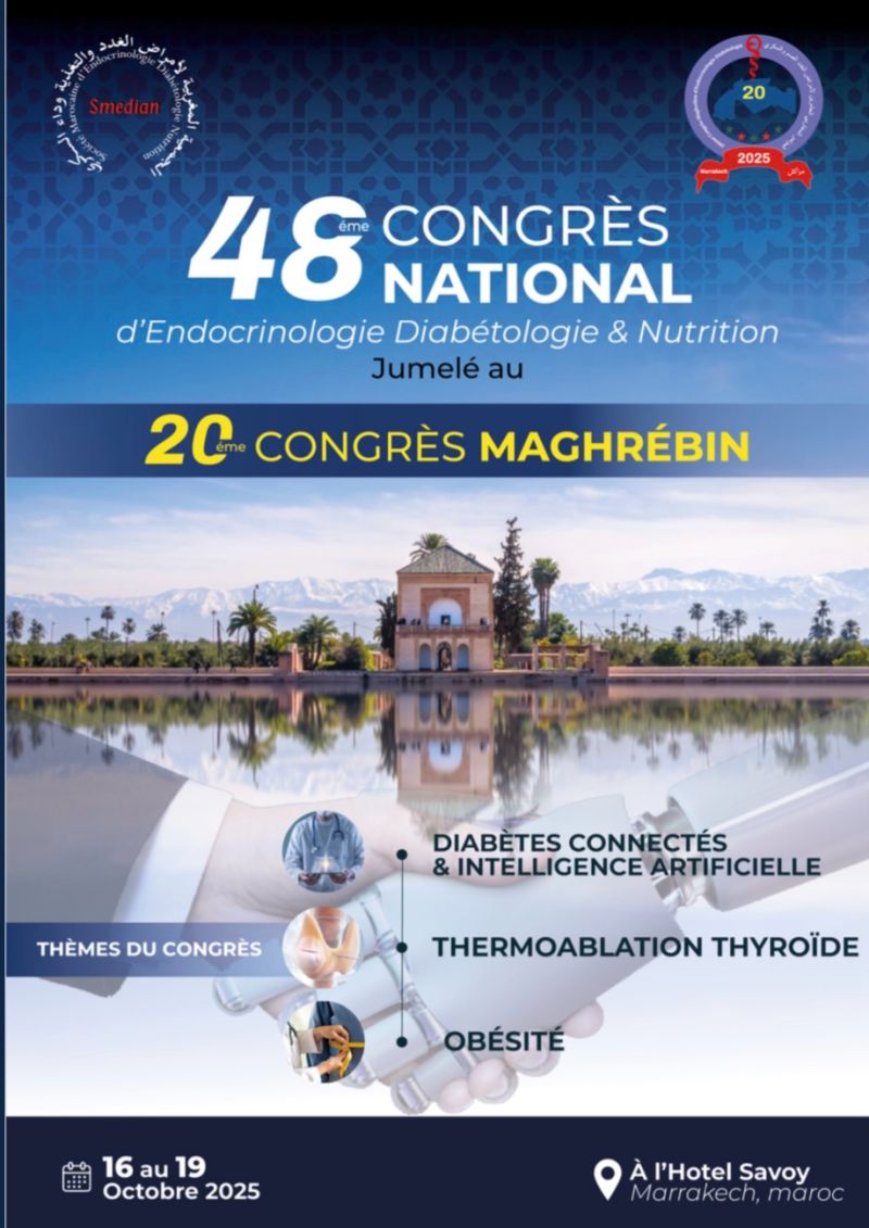 Affiche Congres Endocrinology Diabetology Nutrition 03062025