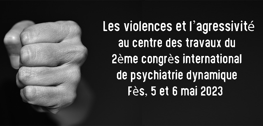 Les violences et l’agressivité au centre des travaux du 2ème congrès international de psychiatrie dynamique / Fès, 5 et 6 mai 2023